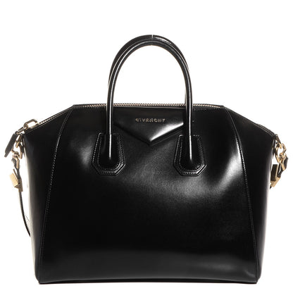 Givenchy Shiny Lord Calfskin Medium Antigona Black 1 of 11