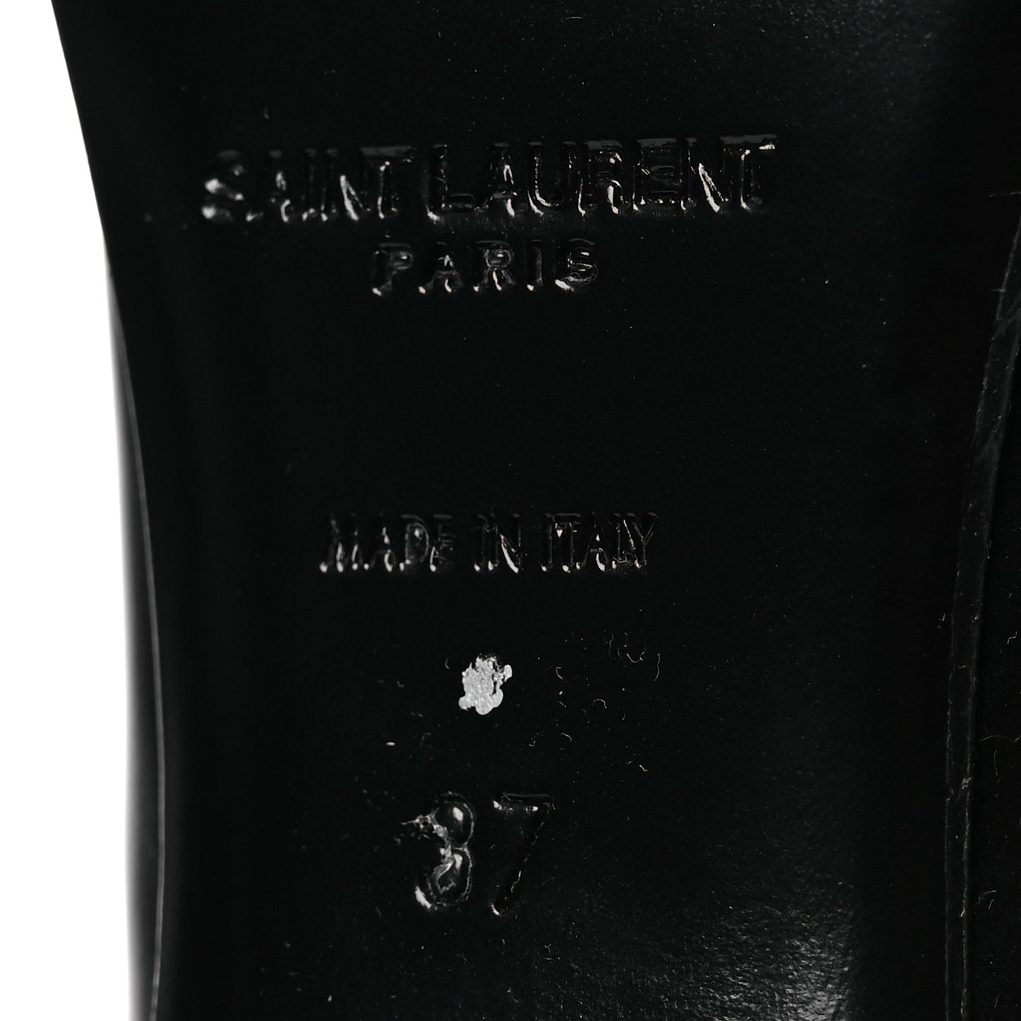 Patent Calfskin Diane 100 Boots 37 Black