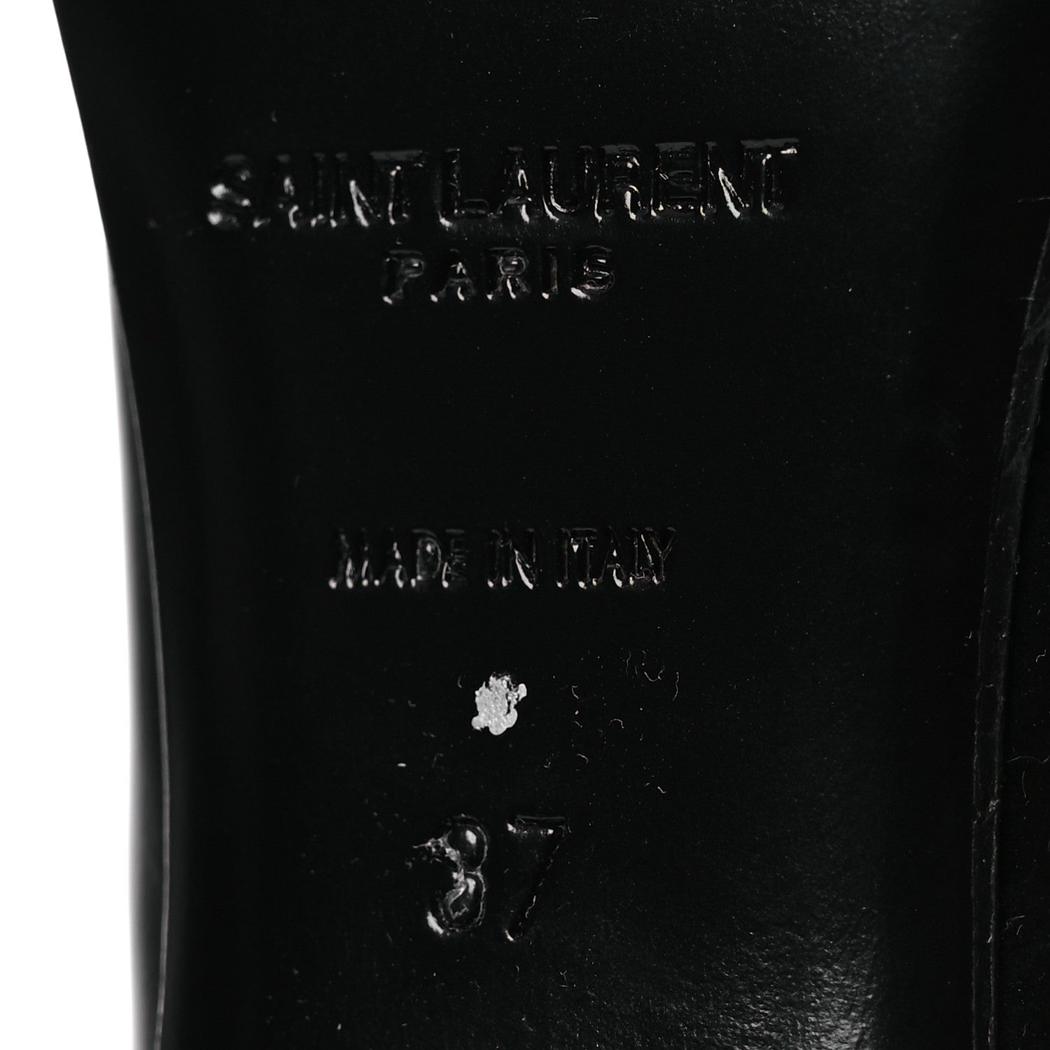 Saint Laurent Patent Calfskin Diane 100 Boots 37 Black 8 of 12