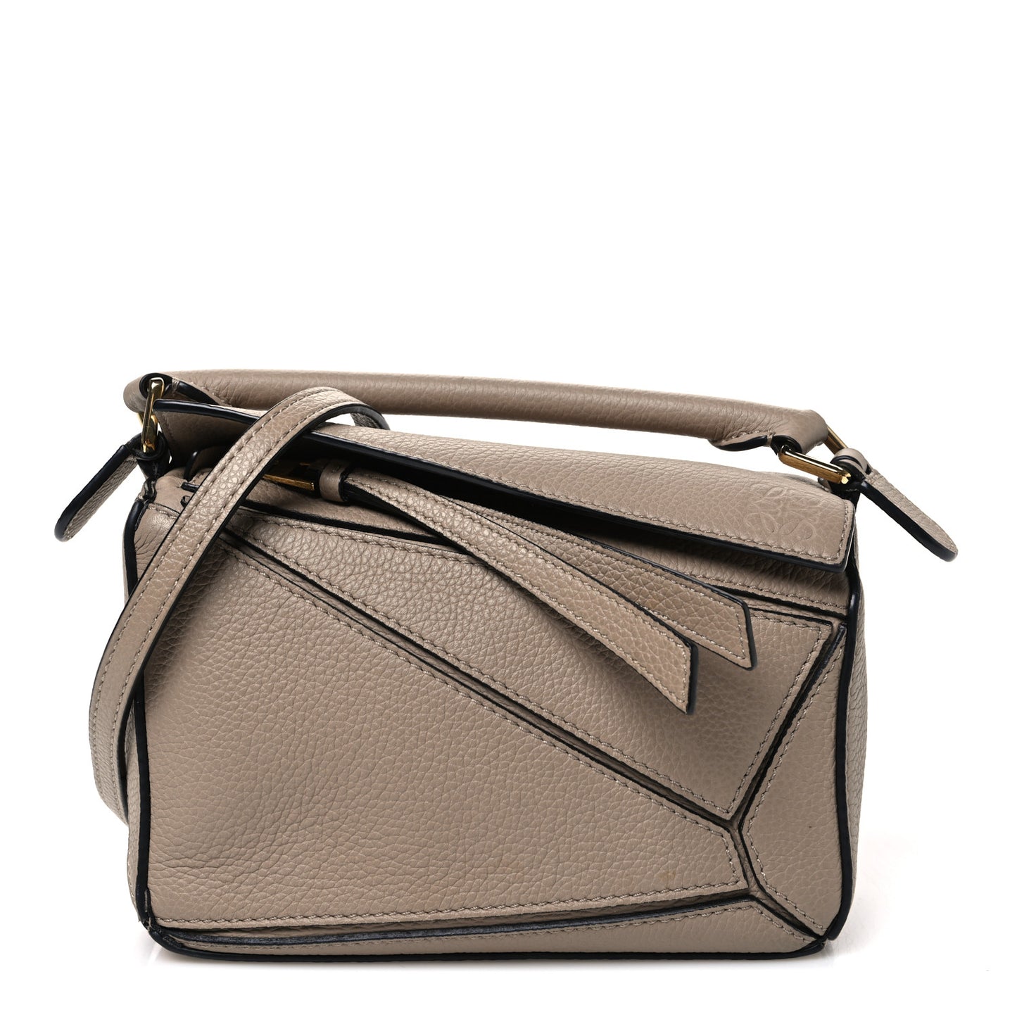 Calfskin Mini Puzzle Bag Sand