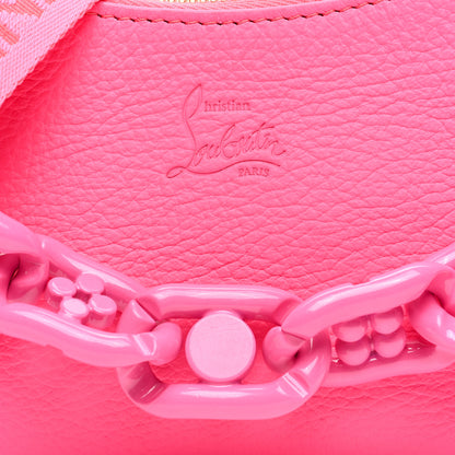 Christian Louboutin Calfskin Mini Loubila Chain Shoulder Bag Fluo Pink 8 of 10