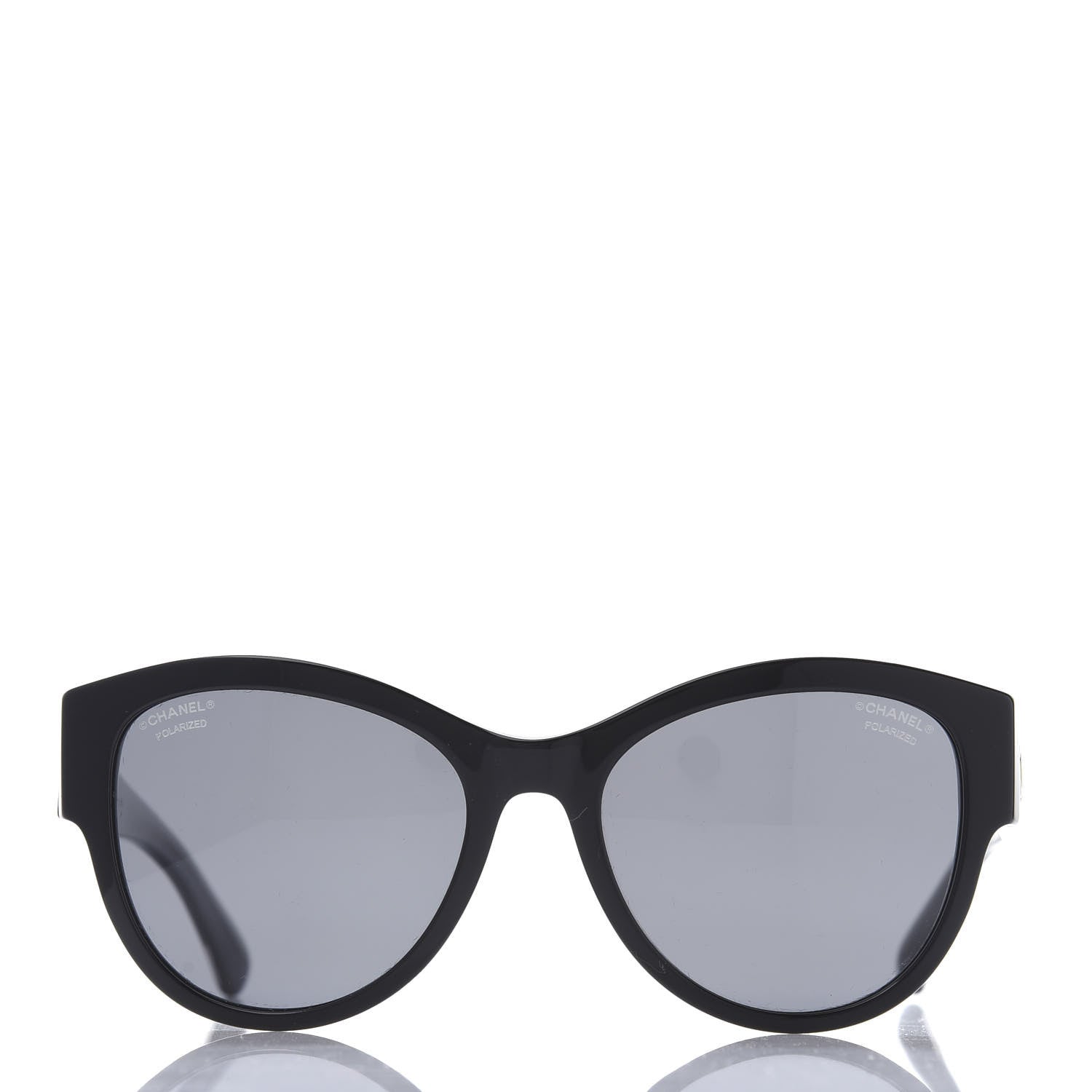 Chanel Acetate Polarized Pantos Sunglasses 5434 Black 2 of 9