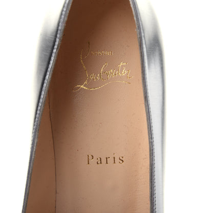 Christian Louboutin Metallic Calfskin Miss Sab 55 Pumps 41 Silver 8 of 10