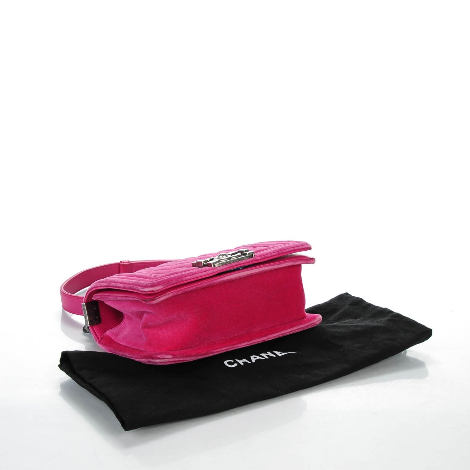 Chanel Velvet Quilted Small Boy Flap Pink 5 of 8