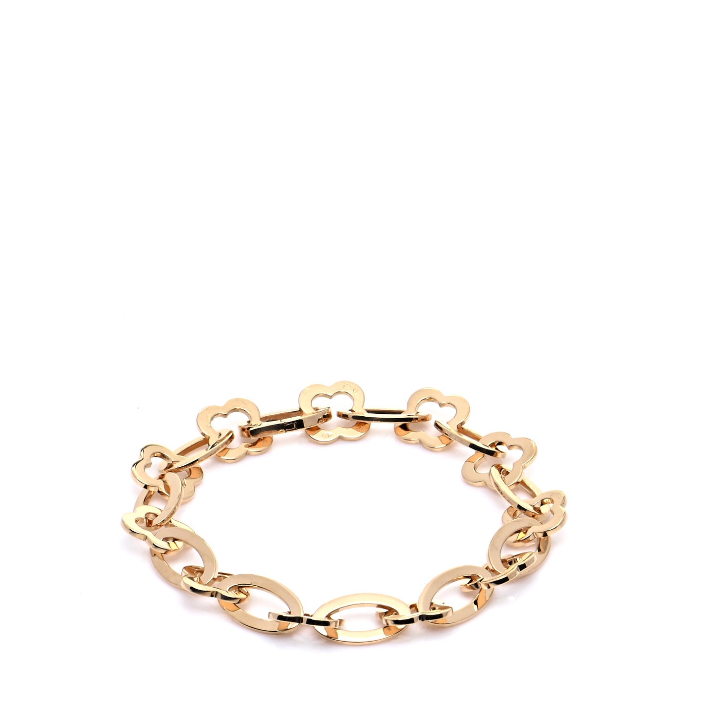 18K Yellow Gold Byzantine Alhambra Link Bracelet