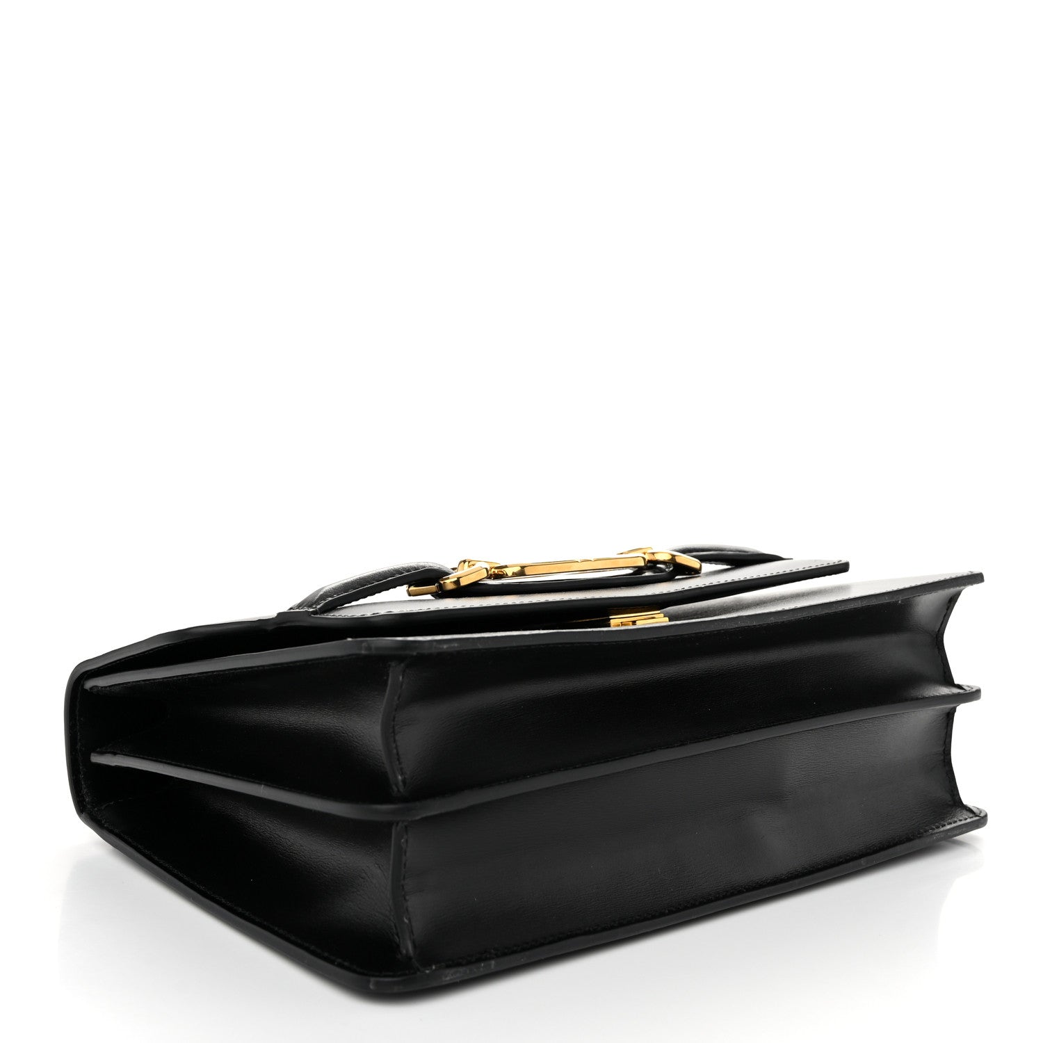 Tom Ford Palmellato Calfskin Medium Whitney Top Handle Bag Black 4 of 9