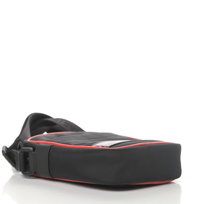 Alexander McQueen Nylon Mini Messenger Bag Black Red 4 of 10