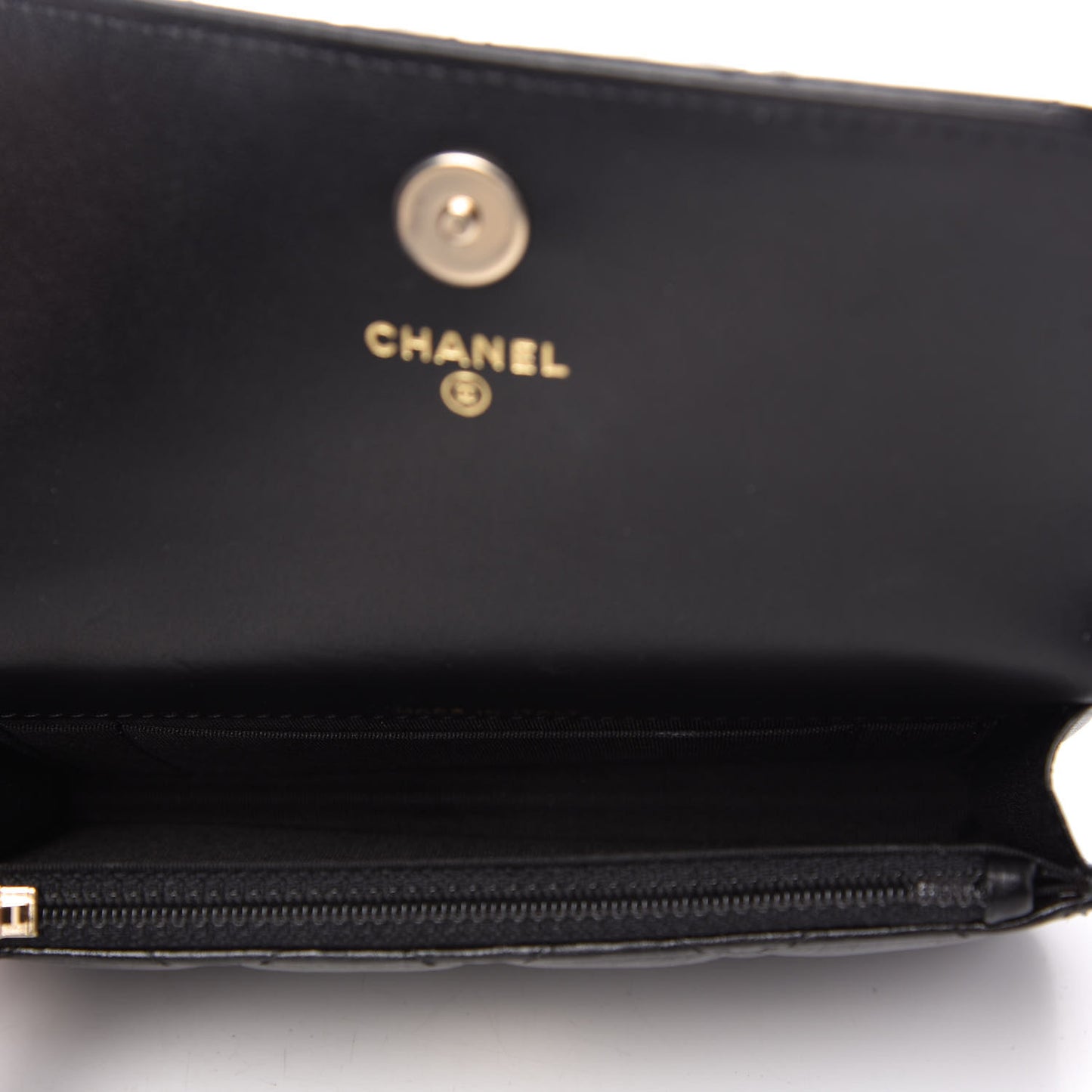Calfskin Quilted Maxi Pearls Clutch With Chain Black