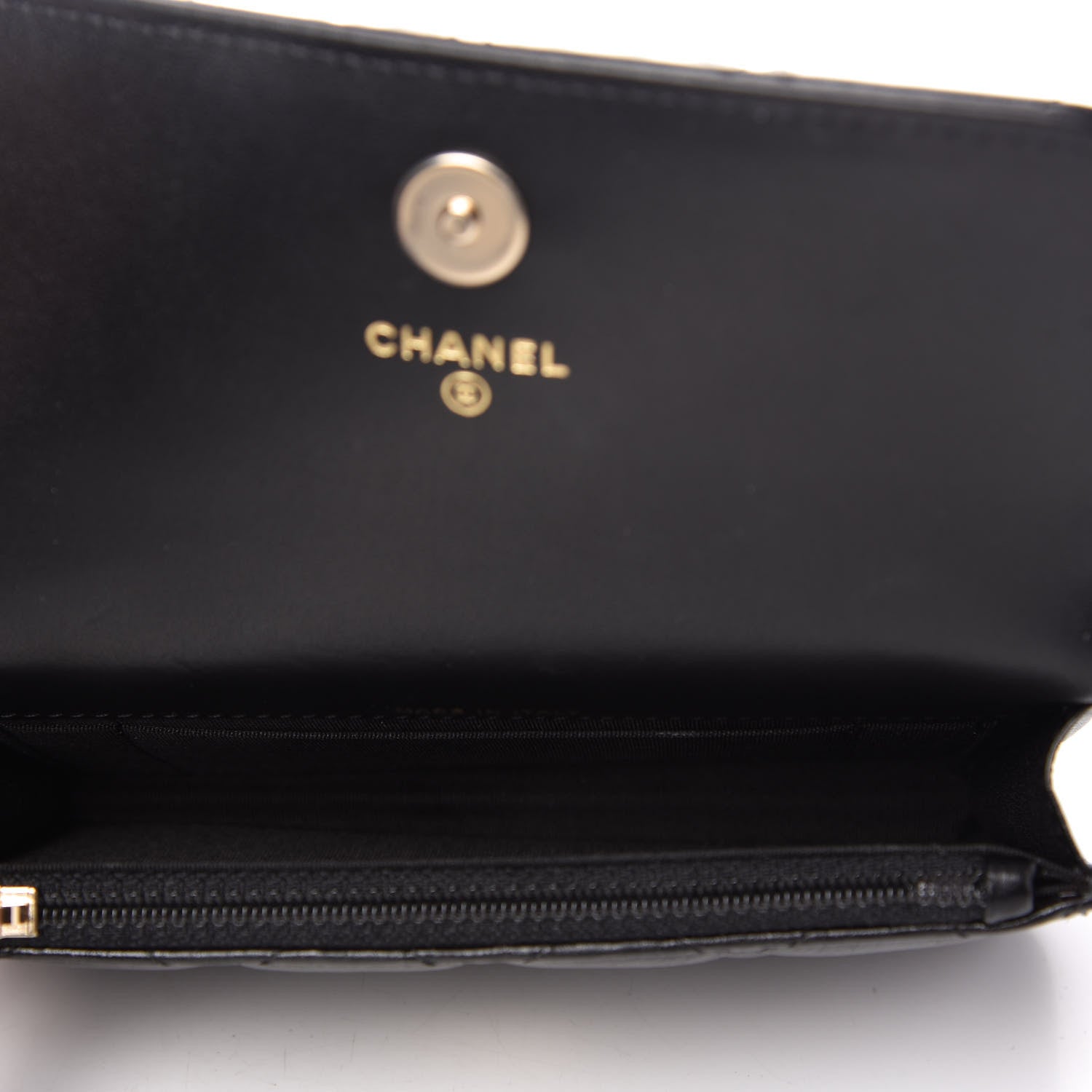 Chanel Calfskin Quilted Maxi Pearls Clutch With Chain Black 5 of 10