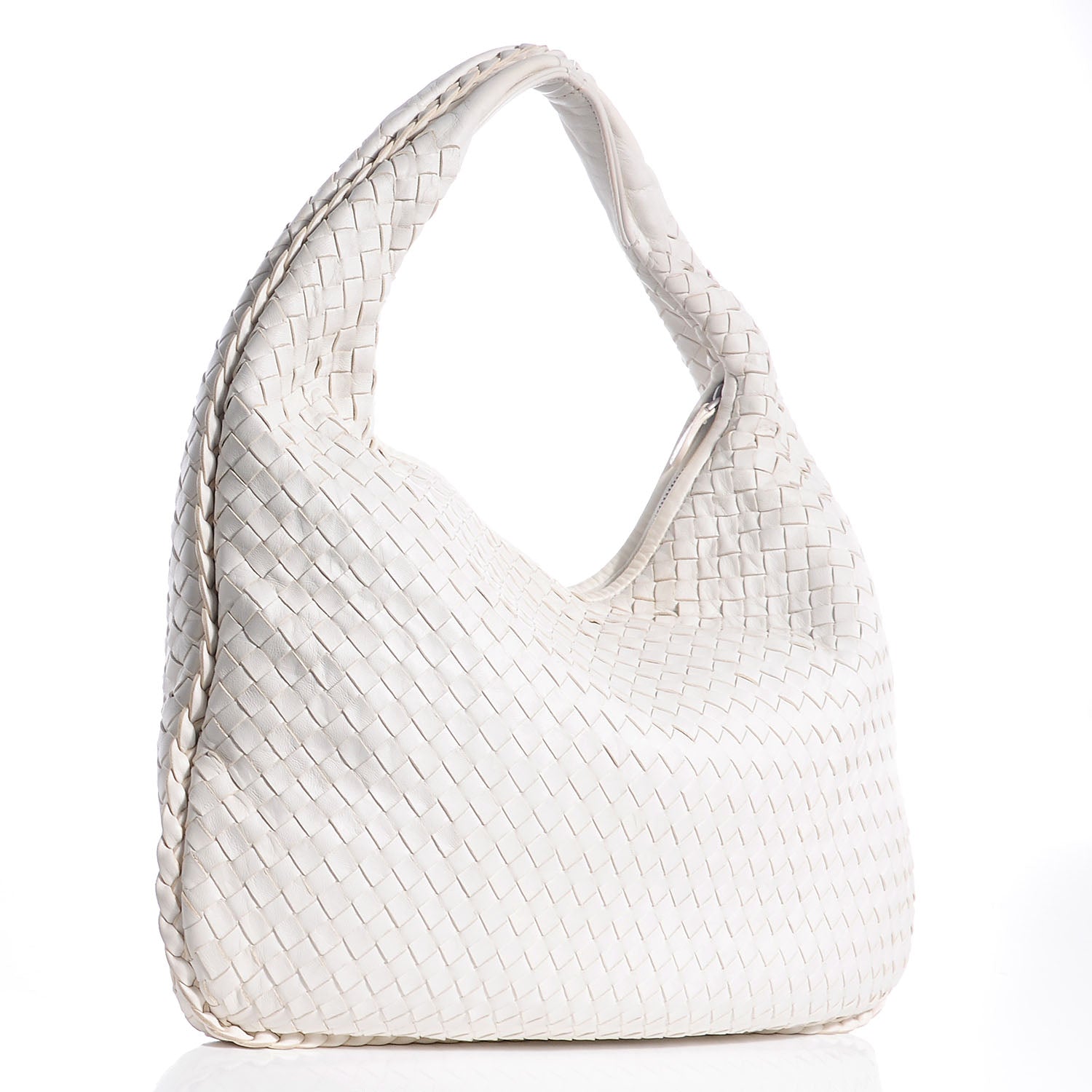 Bottega Veneta Nappa Intrecciato Large Hobo White 3 of 8