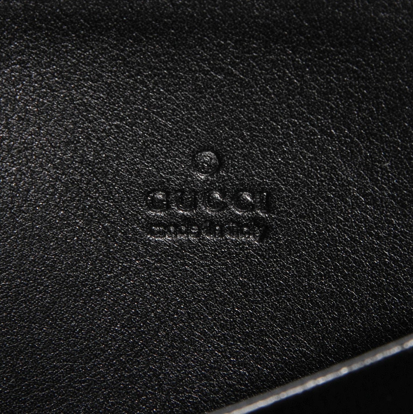 Guccissima Zip Around Card Case Black