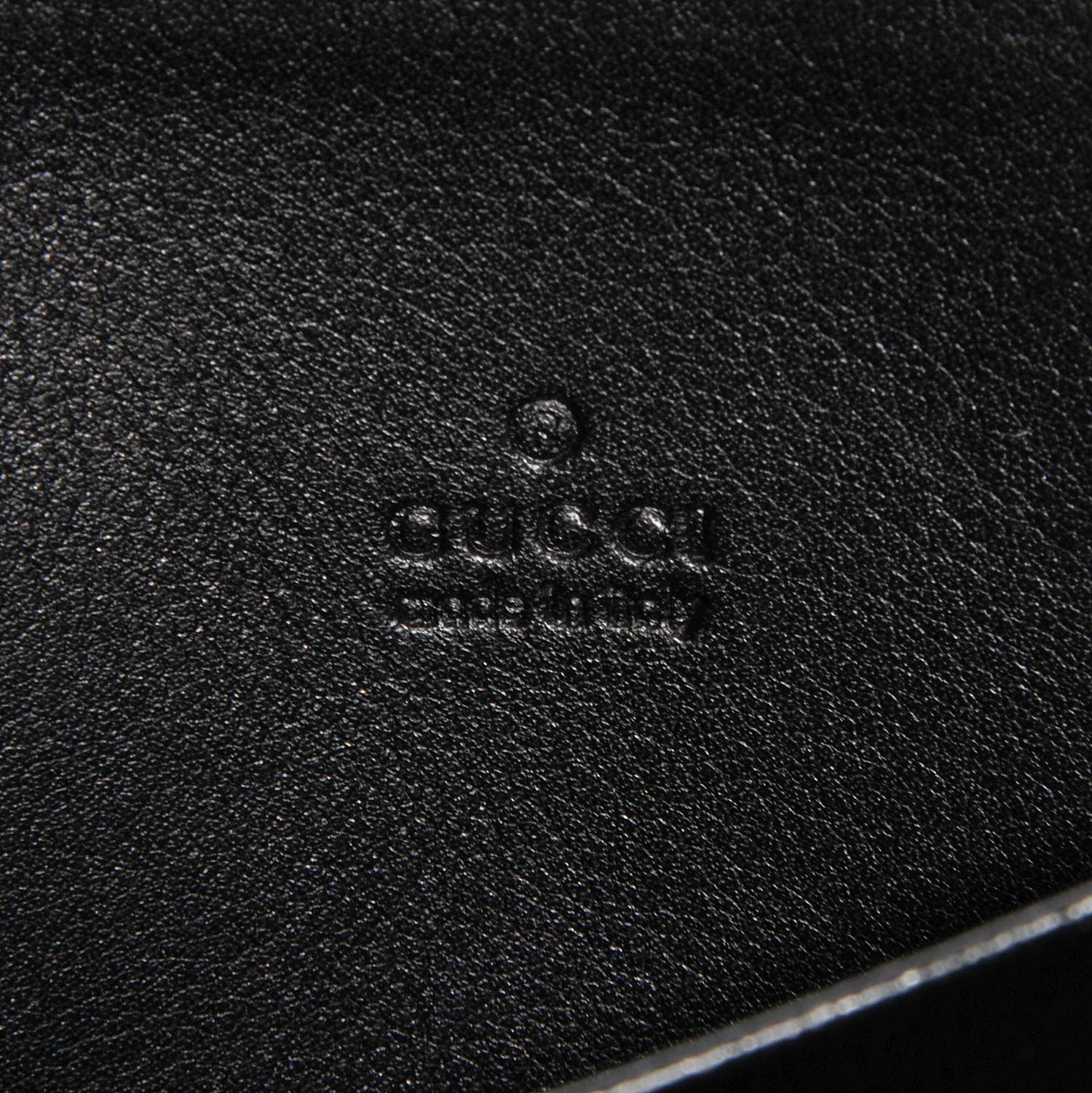 Gucci Guccissima Zip Around Card Case Black 6 of 7