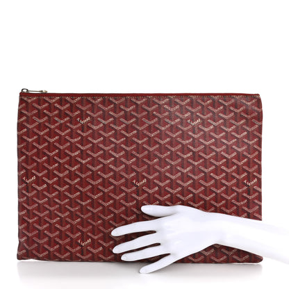Goyard Goyardine Senat Pochette GM Red 2 of 11
