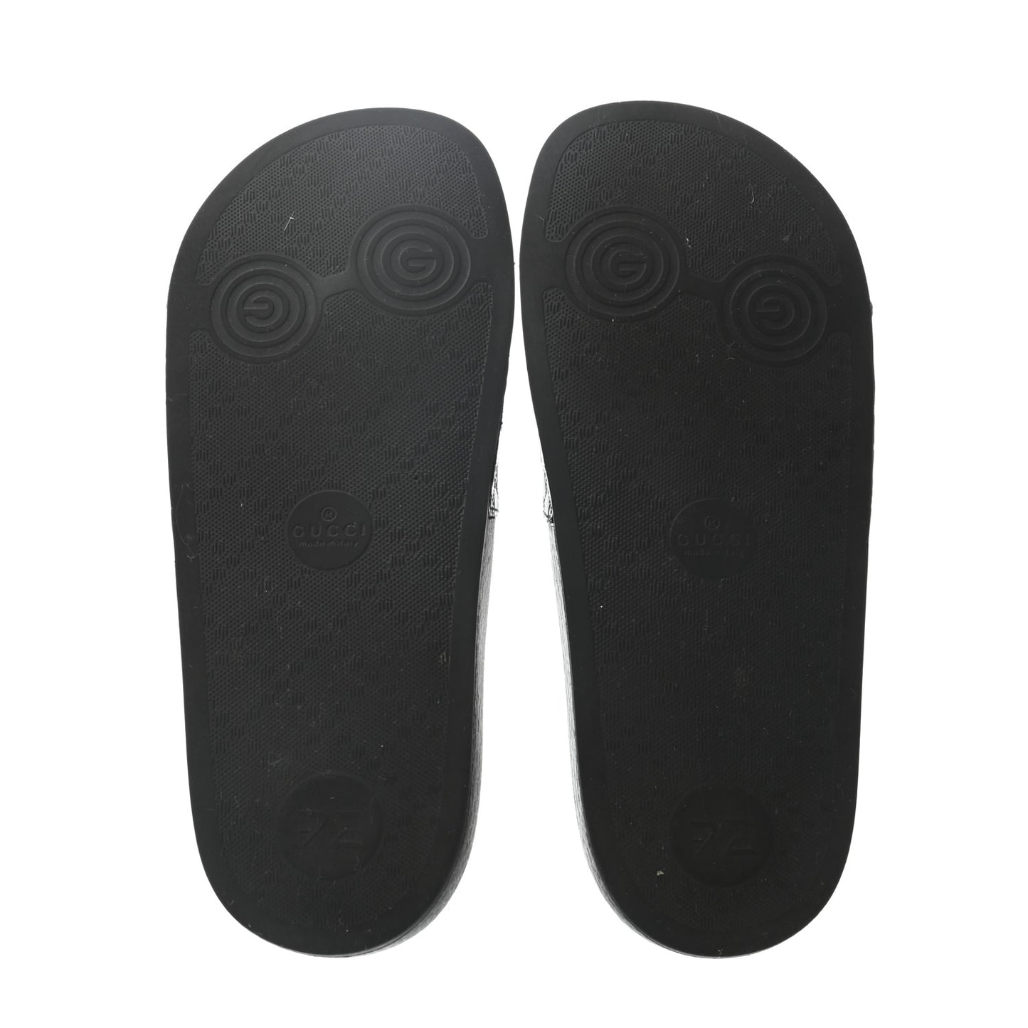 Microguccissima Slide Sandals 35 Black