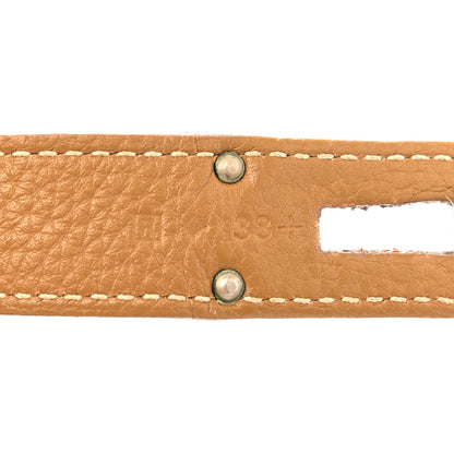 Hermes Taurillon Clemence Bi-Color Jypsiere 31 Kraft Gris Perle 7 of 14