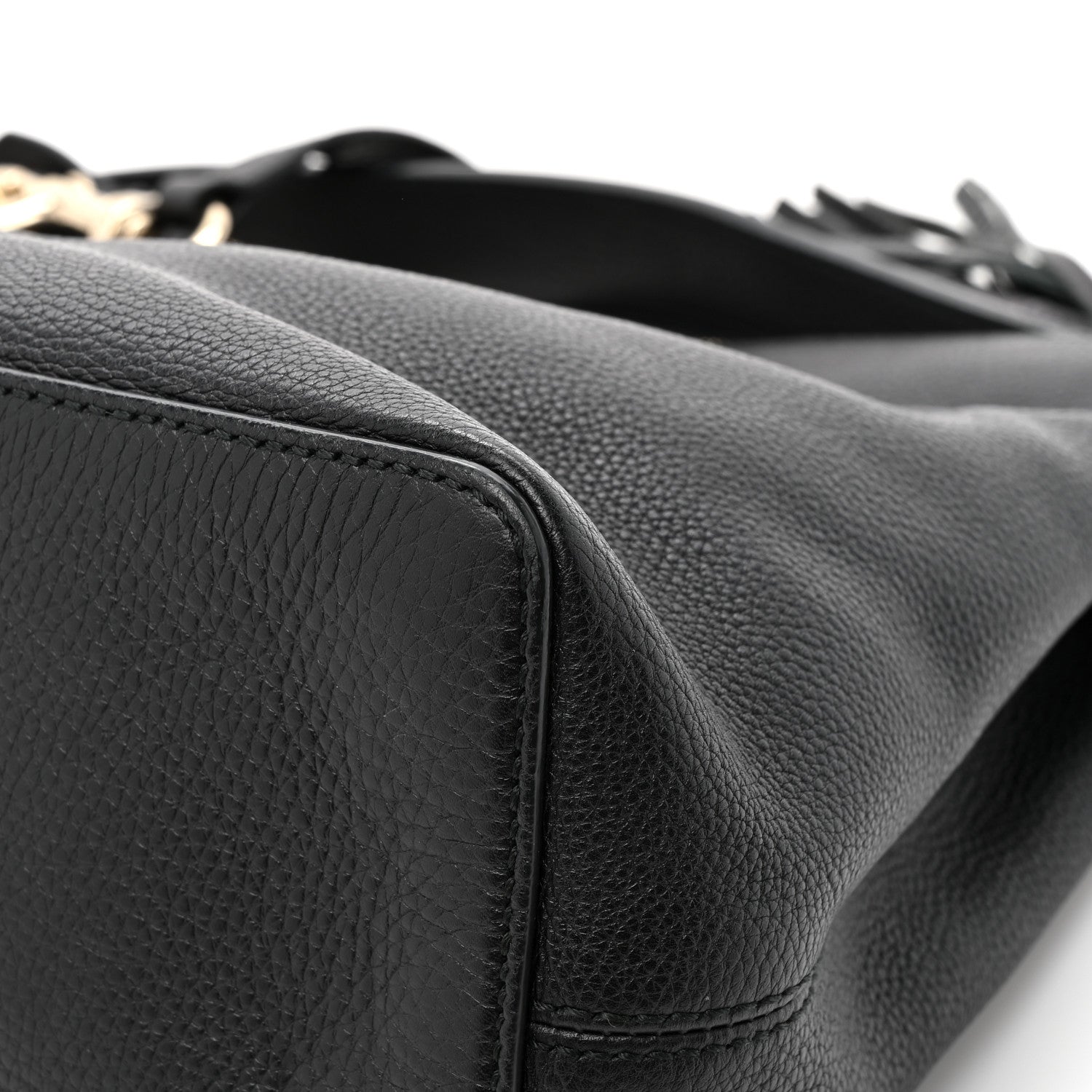 Gucci Pebbled Calfskin Large Soho Hobo Black 12 of 12