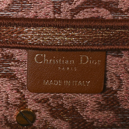 Christian Dior Canvas Embroidered Dioriviera Saddle Bag Metal Rose 6 of 10