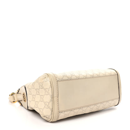 Gucci Guccissima Small Scarlett Studded Interlocking G Hobo Off White 4 of 10