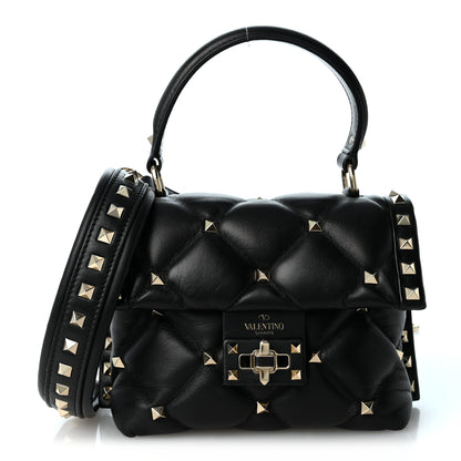 Valentino Garavani Nappa Mini Candystud Top Handle Bag Black 1 of 9