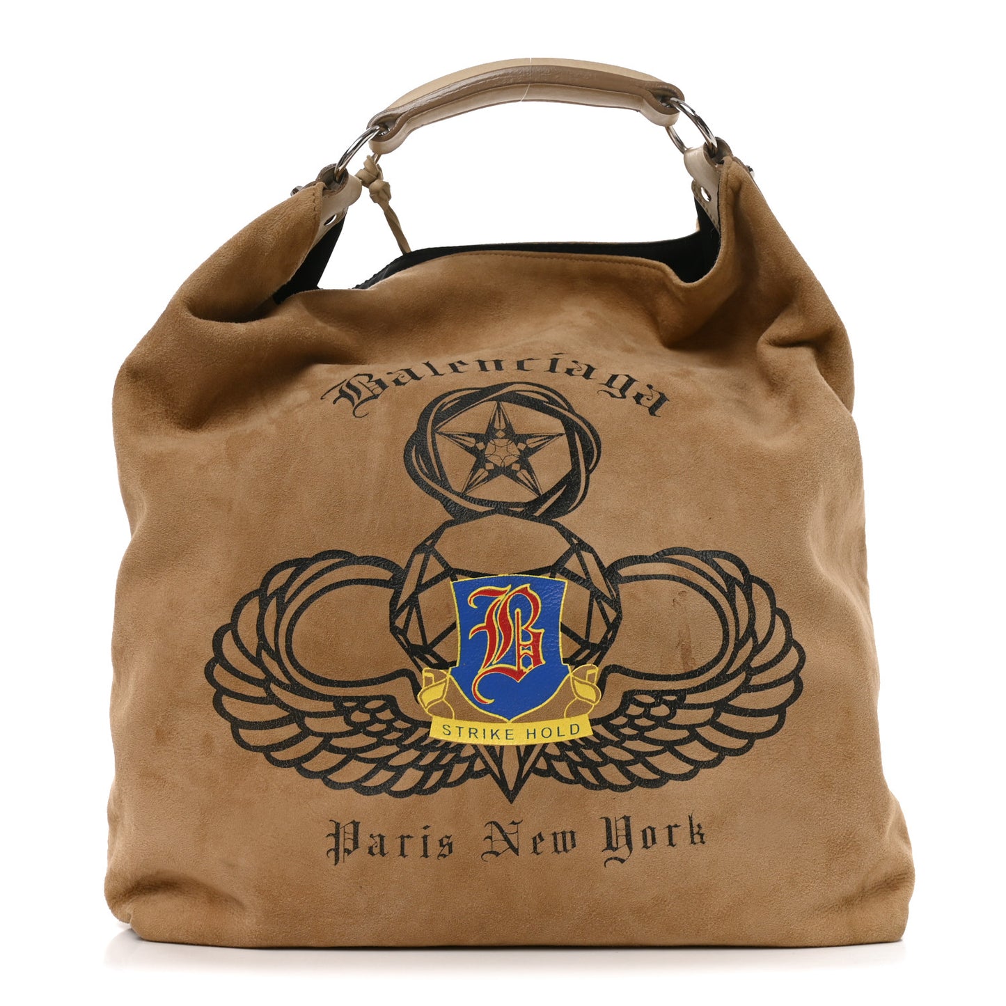 Suede Strike Hold Hobo Natural