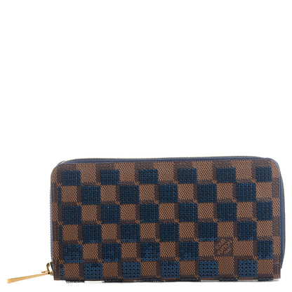 Louis Vuitton Damier Paillettes Zippy Wallet Blue 1 of 7