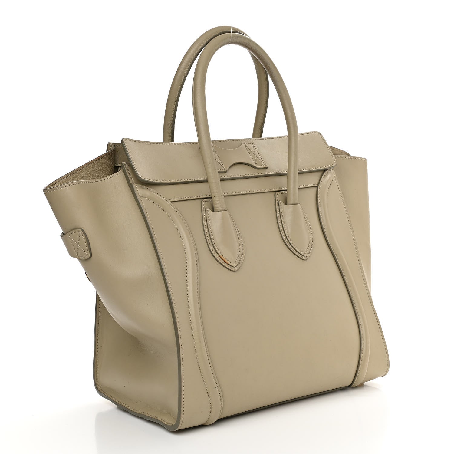 Celine Smooth Calfskin Mini Luggage Mastic 3 of 22