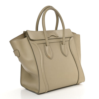 Celine Smooth Calfskin Mini Luggage Mastic 3 of 22