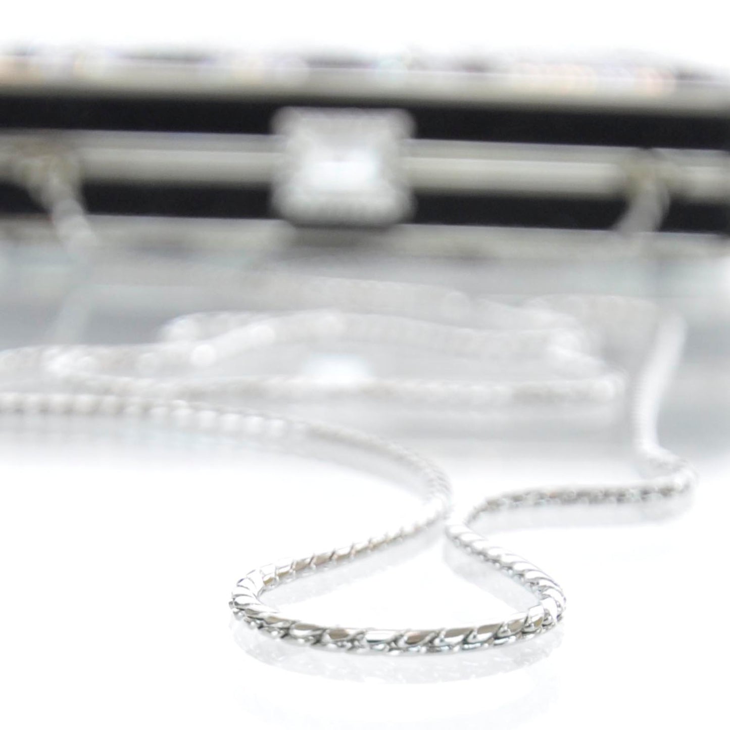 Swarovski Crystal Minaudiere Clutch