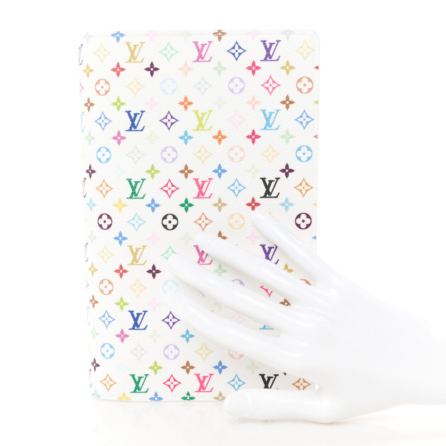 LV X TM Monogram Multicolor Emily Notebook Cover MM White