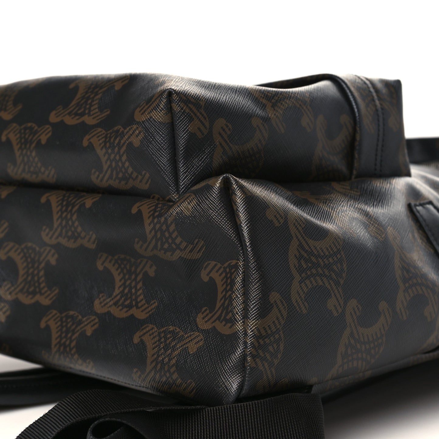 Triomphe Canvas XL Calfskin Backpack Black