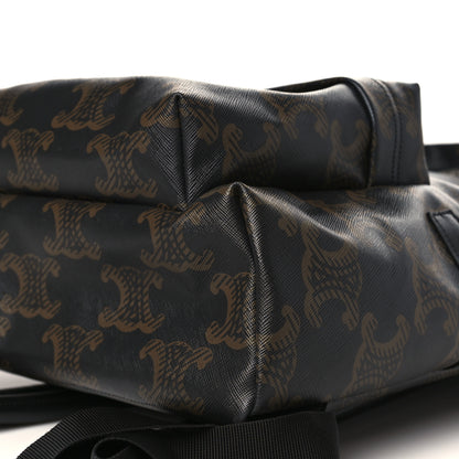Celine Triomphe Canvas XL Calfskin Backpack Black 8 of 8
