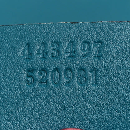 Gucci Velvet Matelasse Small GG Marmont Shoulder Bag Pavone Cyan 7 of 10