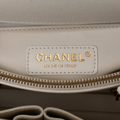 Chanel Caviar Quilted Small Coco Handle Flap White 6 of 11