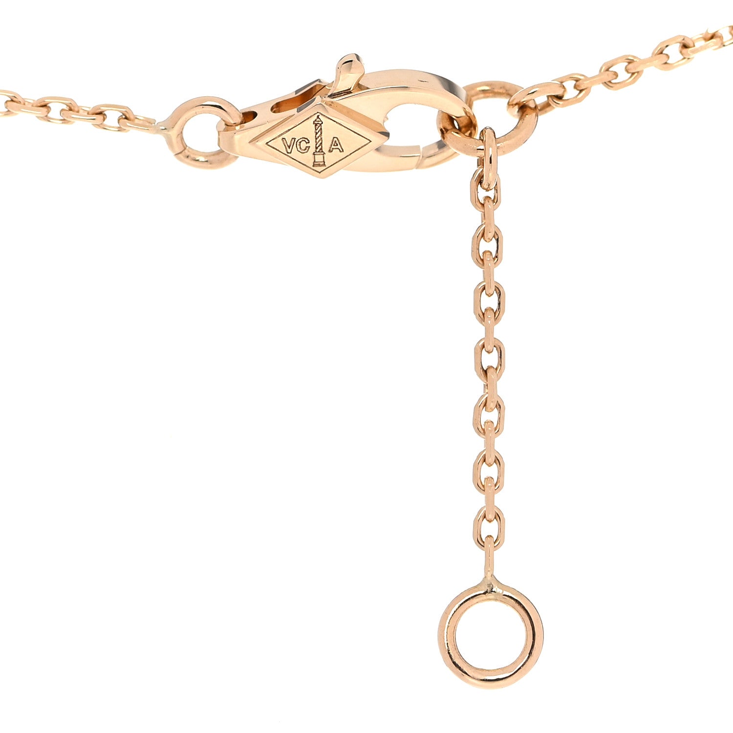 Van Cleef & Arpels 18K Yellow Gold Mother of Pearl Sweet Alhambra Butterfly Pendant Necklace 6 of 8