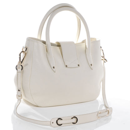 Jimmy Choo Calfskin Rania White 3 of 7