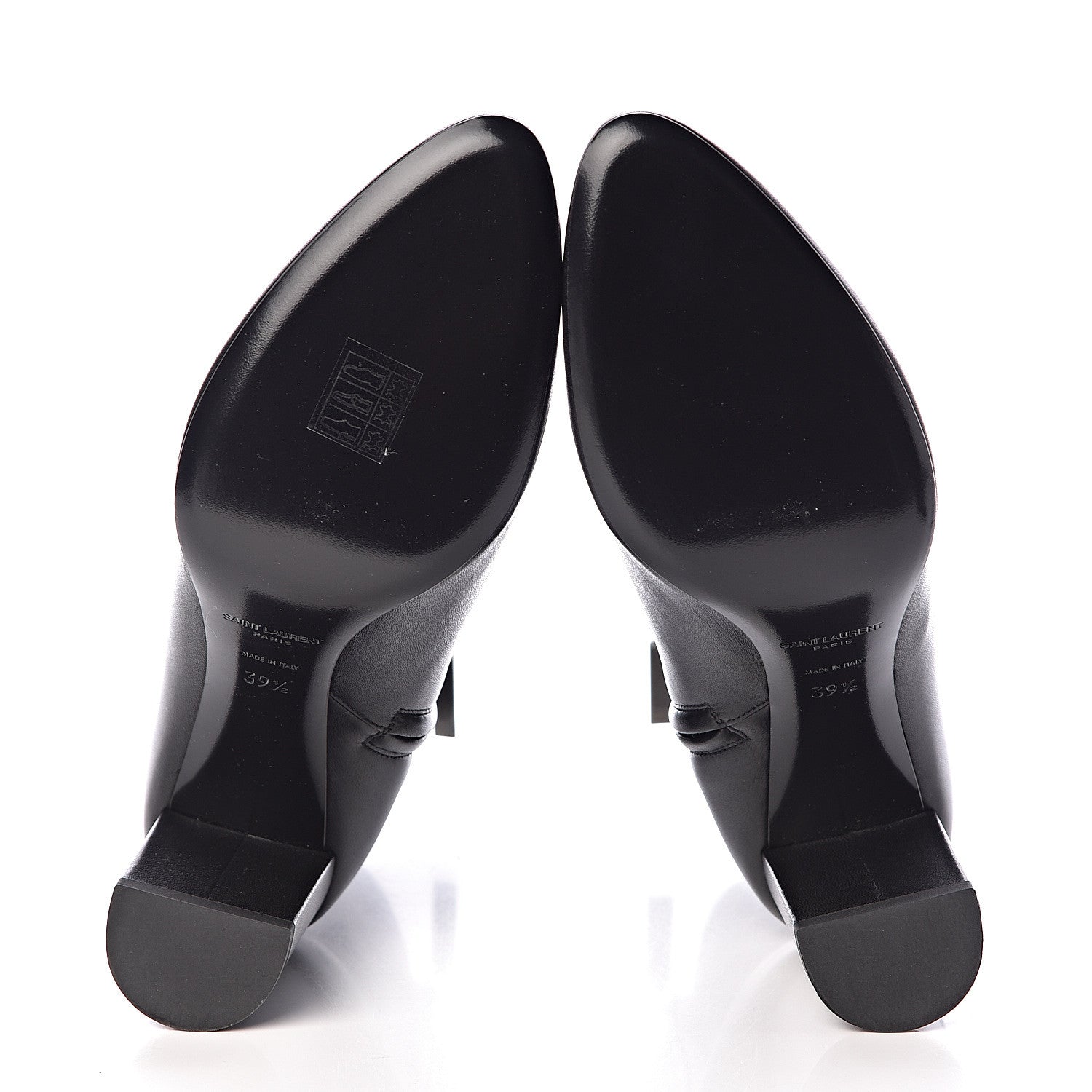 Saint Laurent Nappa Vendome Loulou Ankle Zip Boots 39.5 Black 5 of 7