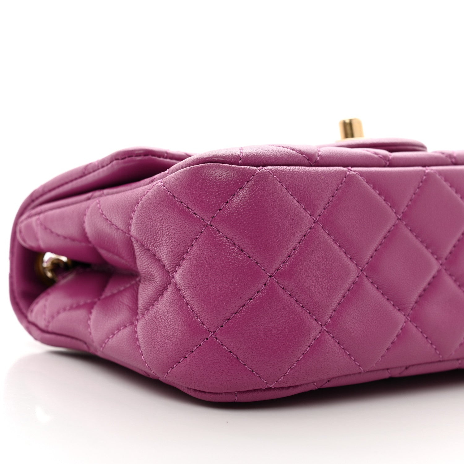 Chanel Lambskin Quilted Mini Pearl Crush Flap Purple 9 of 10