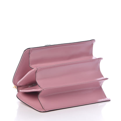 Gucci Calfskin Bamboo Crystal Mini Thiara Top Handle Bag Carmine Rose Gold 4 of 17