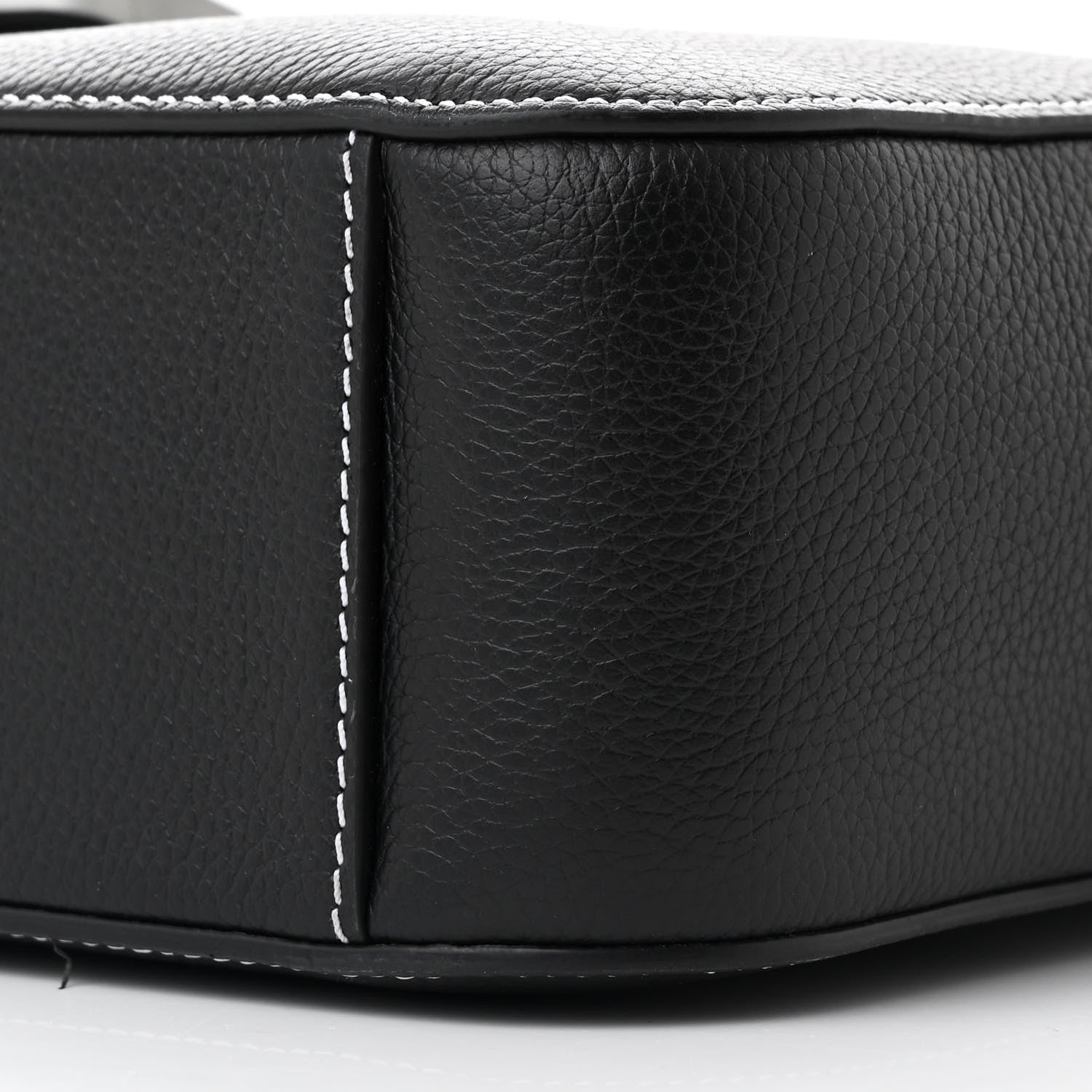 Christian Dior Grained Calfskin Medium Saddle Messenger Bag Black 11 of 12