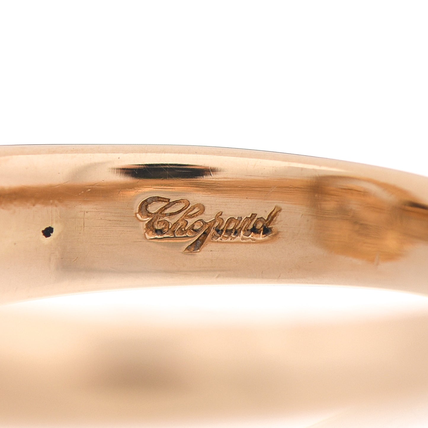 18K Yellow Gold Diamond 3 Happy Diamond Heart Ring 48 4.5