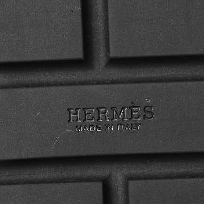 Hermes Calfskin Suede Eze 30 Sandals 37 Black 8 of 9