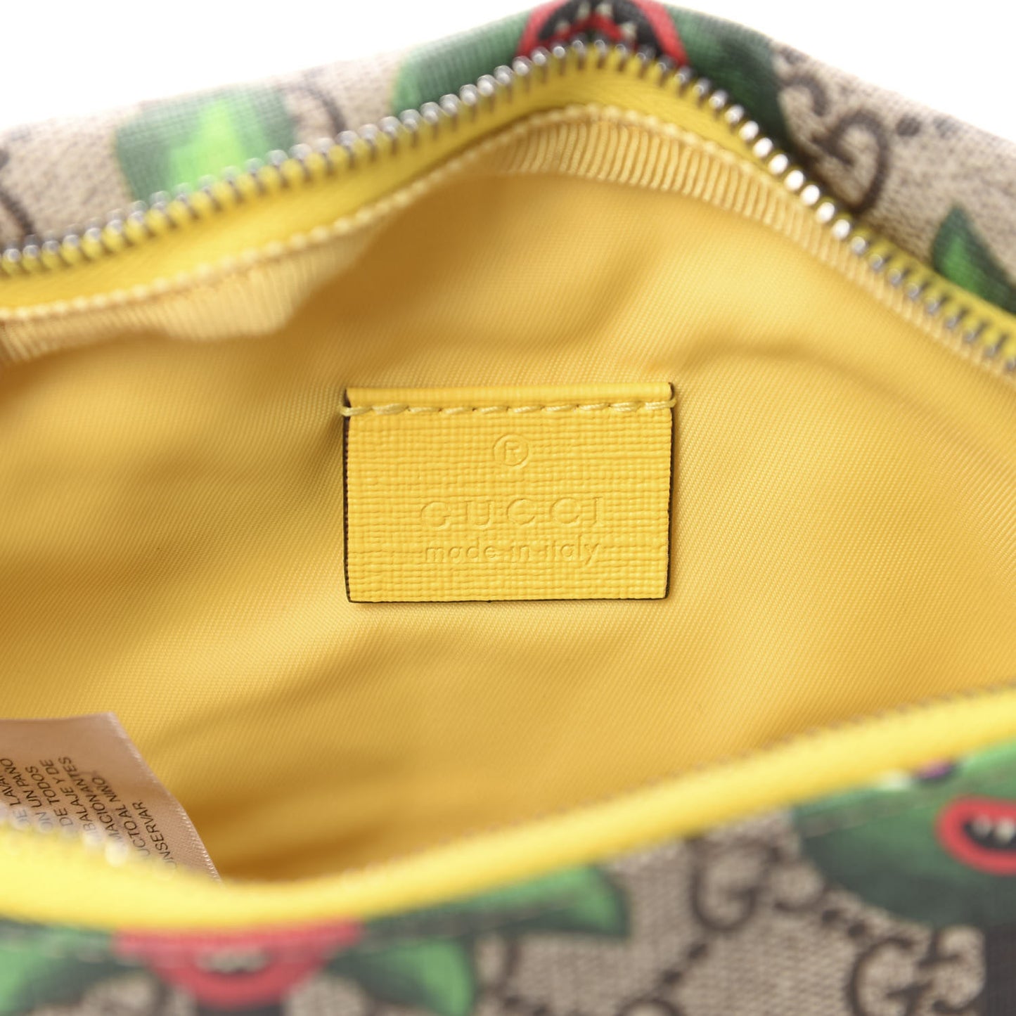 GG Supreme Monogram Smiling Plants Childrens Belt Bag Multicolor