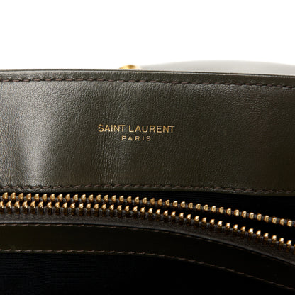 Saint Laurent Calfskin Y Quilted Monogram Medium Loulou Chain Satchel Soil Brown 6 of 11