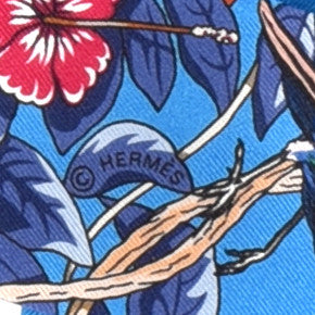 Hermes Silk Jungle Love Love Twilly Bleu Gitane Gris Bleuete 3 of 4