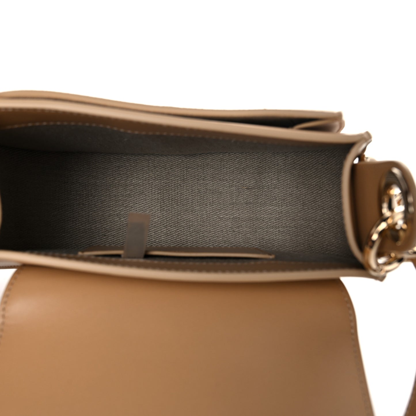 Calfskin Suede Small Tess Bag Soft Tan