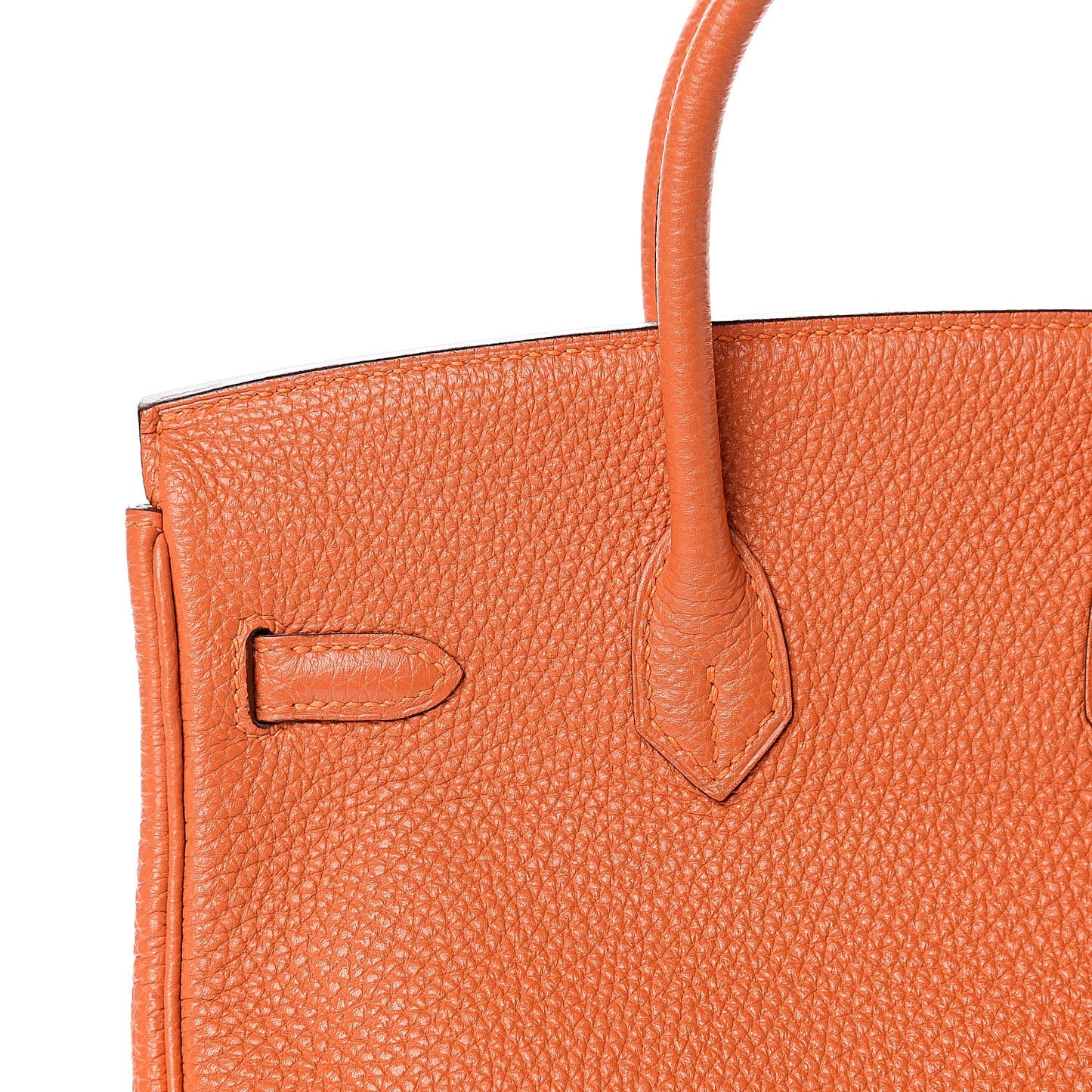 Taurillon Clemence Birkin 25 Orange