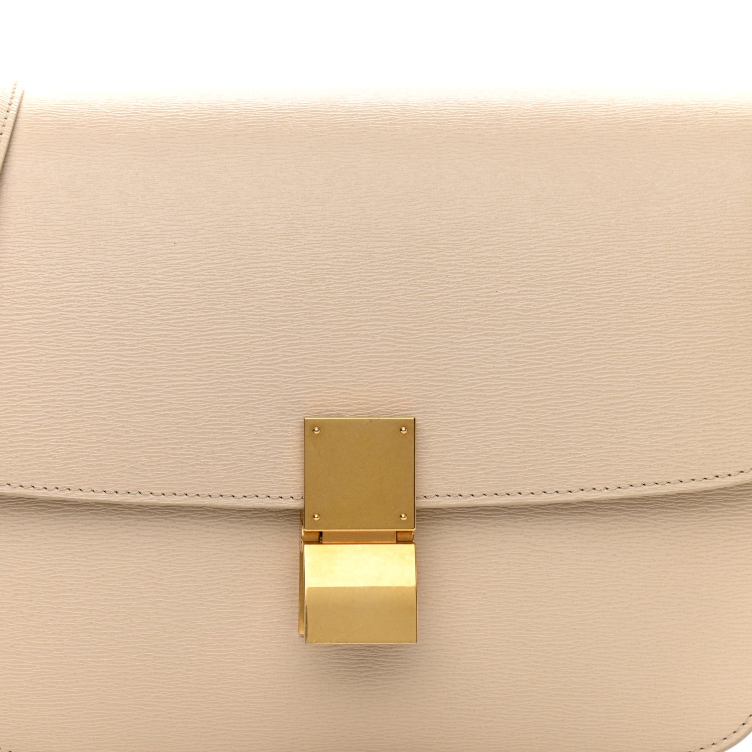 Celine Liege Calfskin Medium Classic Box Flap Bag Powder 7 of 9