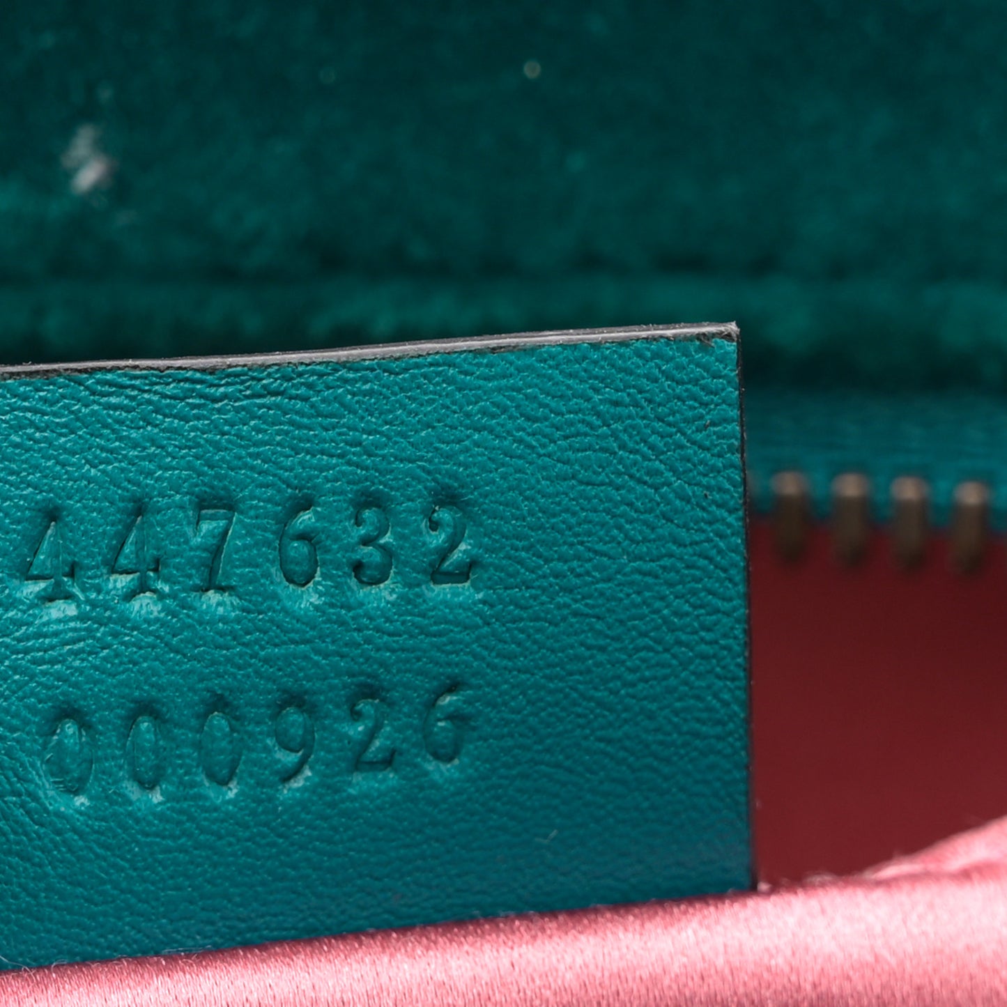 Velvet Matelasse Small GG Marmont Chain Shoulder Bag Pavone Cyan