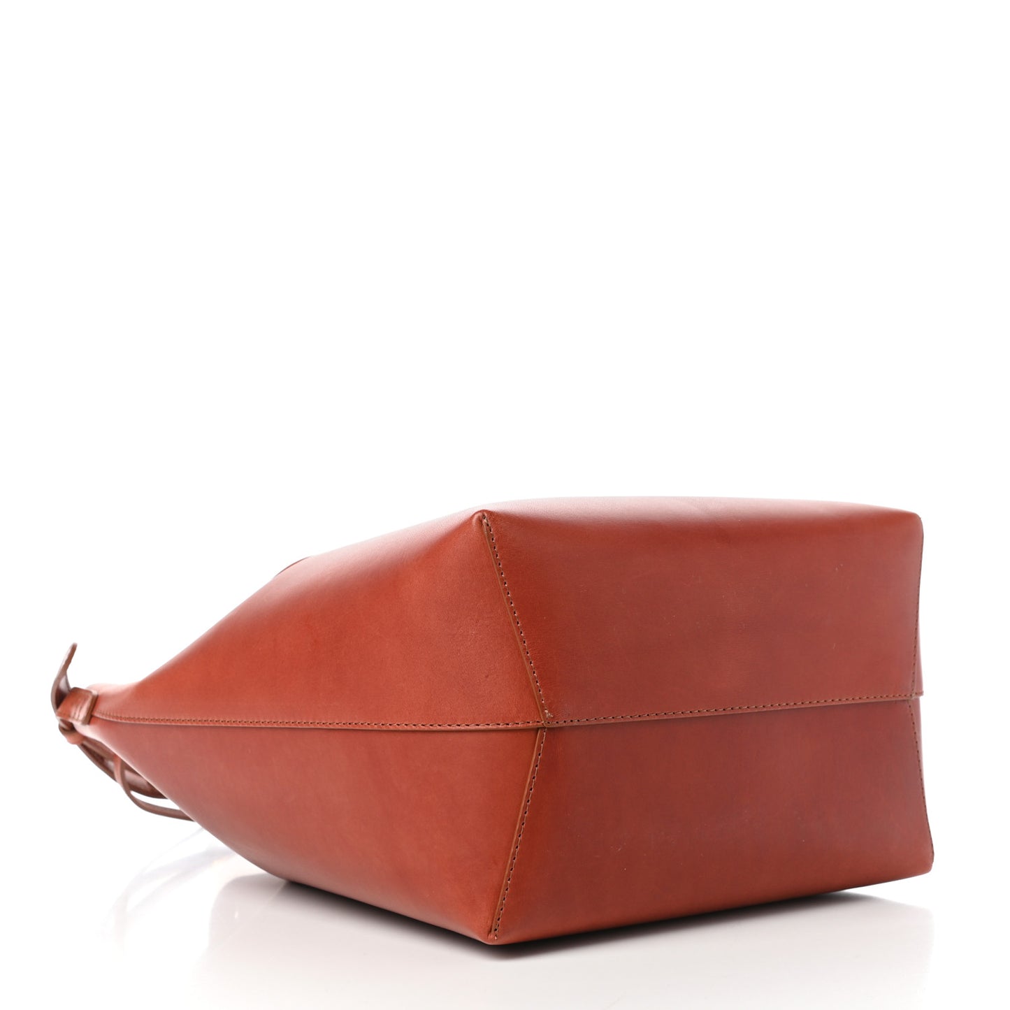 Calfskin Bucket Bag Saddle