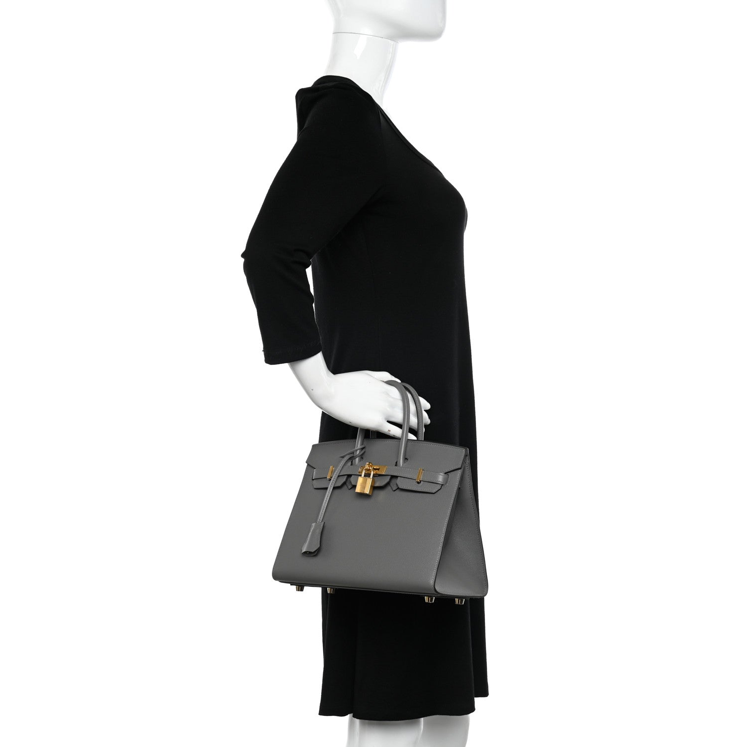 Hermes Epsom Birkin Sellier 25 Gris Meyer 2 of 13